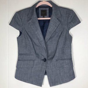 The Limited Gray Short cap-sleeve business jacket